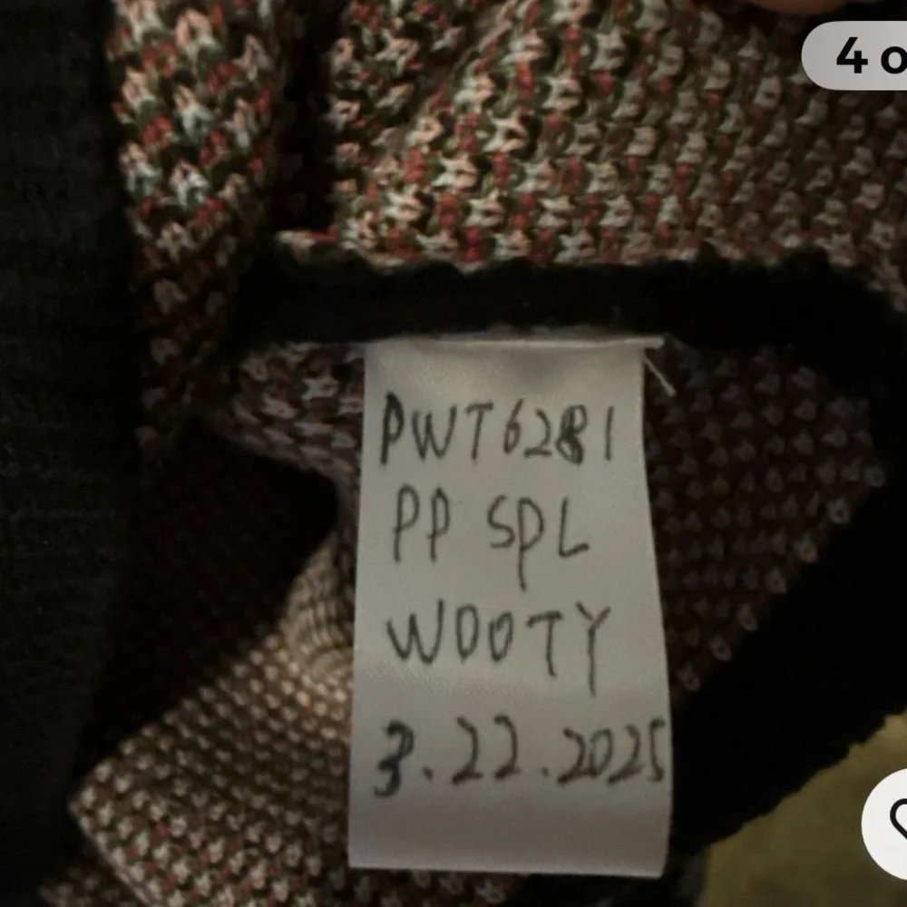 Le Lis Black cropped Sweater with Red Floral Design - Picture 6 of 6